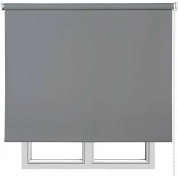 Estores basic opaco estor enrollable tela gris medio 75 x 175 cm