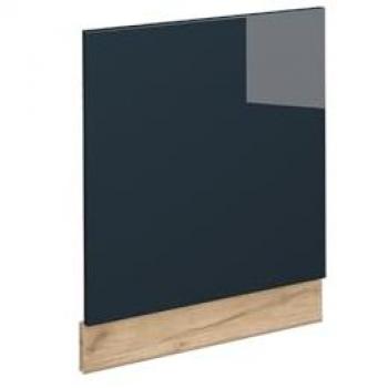 Panel Frontal Fame-Line Vicco, Azul Oscuro Brillante, 60 cm, Efecto Mármol