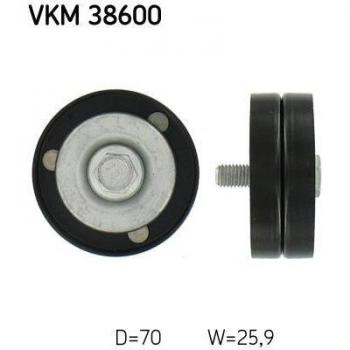 Polea de deflexión/guía para correa v-ribbed SKF VKM 38600