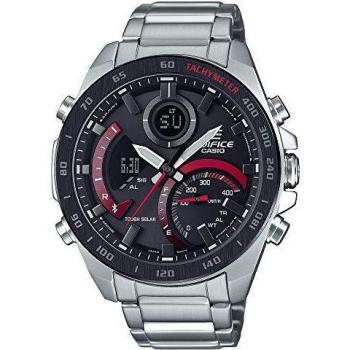 Casio Reloj para Hombre de Cuarzo con Correa en Acero Inoxidable ECB-900DB-1AER