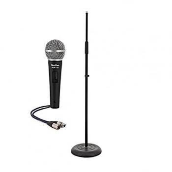 Micrófono Vocal Dinámico SubZero con Interruptor y Soporte Recto
