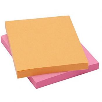 Notas Adhesivas Post-it Colección Joyful, Pack Promocional de 2 Bloques, 76 mm x 63.5 mm, 75 Hojas por Bloque - Notas Autoadhesivas para Recordatorios y Listas