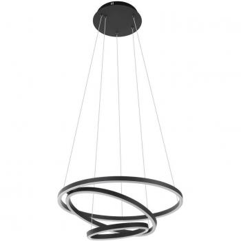 Lámpara colgante LED EGLO Connect Lobinero-Z, 43.2W, temperatura de color ajustable 3000-6500K, color negro