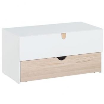 Cómoda Calicosy 2 cajones 1 móvil blanca