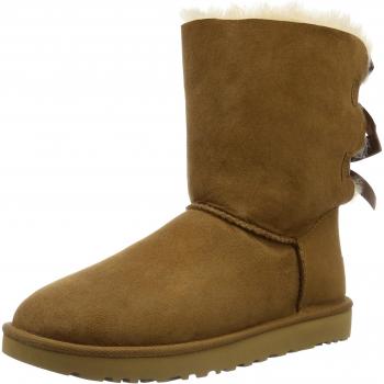 UGG® Women's Bailey Bow II Water-Resistant Boots, Brown, Size 12