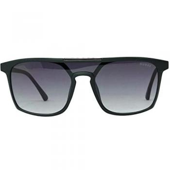 Guess Shield Unisex Matte Black Smoke Grey Gradient Sunglasses GF5089 One Size