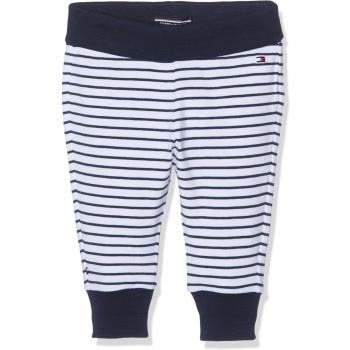 Tommy Hilfiger Striped Jersey Knit Pant, Pantalones para Bebés, Blanco