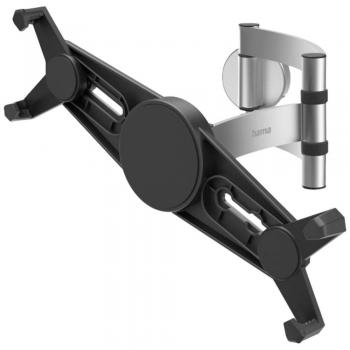 Soporte de Pared para Tablet Hama 7-11 Ajustable y Rotativo en Aluminio Negro/Silver