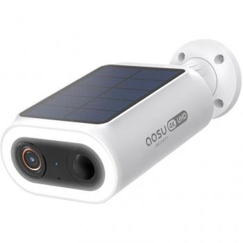 Cámara de Vigilancia 4K 8MP para Exteriores con Batería Solar Integrada y Detección AI