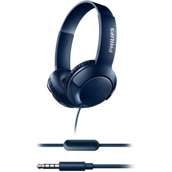 Philips BASS+ SHL3075BL - Auriculares con micrófon,