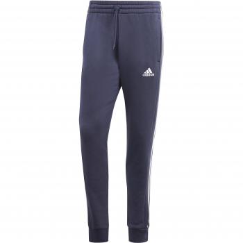 Pantalones largos adidas Essentials Fleece Tapered Cuff 3S para hombre, color azul y blanco, talla 4XL