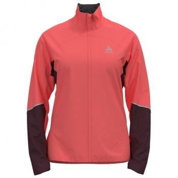 Chaqueta de esquí de fondo Odlo Engvik para mujer, color salmón
