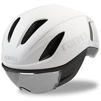 Giro Vanquish MIPS Casco de Ciclismo, Unisex, Blanco Mate y Plateado, L