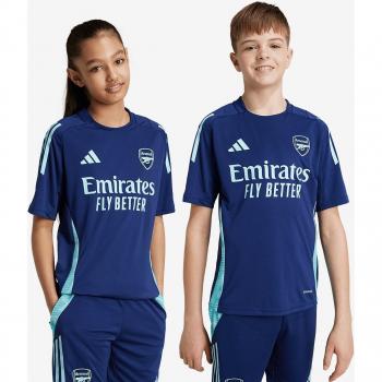 Arsenal adidas Training Jersey - Navy - Kids, 2024-2025 season, Night Sky color, male, Size: 13/14 Years (32-34 / 86cm), Short Sleeve