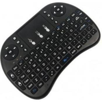 Mini teclado inalámbrico Qwerty con panel táctil para Smart TV y dispositivos Android/iOS 2.4 GHz
