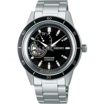 Seiko Presage Style 60's Limited Edition Open Heart Black Dial Automatic Men's Watch SSA425J1