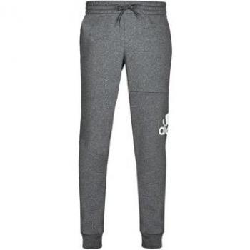 Pantalón Jogger Hombre adidas Essentials Fleece Gris Oscuro con Puños y Gran Logo