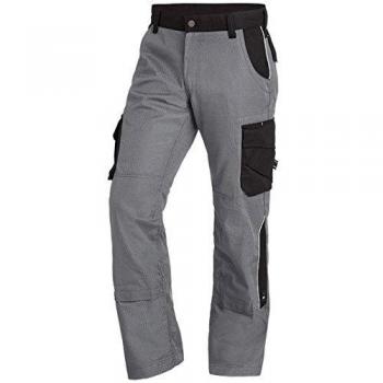 Pantalón de Trabajo FHB Bruno, 300 g/m², Talla 50, Gris/Negro