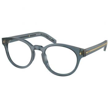 Prada PR A14V 17T1O1 Men's Eyeglasses Blue Size 52 (Frame Only) - Blue Light Block Available