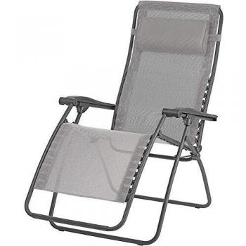 Solmar Tumbona Plegable Acero con COJÍN Gris