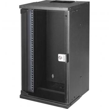 DIGITUS DN-49105 - Armario de red de 10 pulgadas, 12U, montaje en pared, sin montar, dimensiones HxAxP 591x316x298mm, capacidad de carga 30kg, profundidad útil