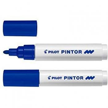 Rotulador Pilot Pintor M 1.4mm azul, permanente, punta cónica