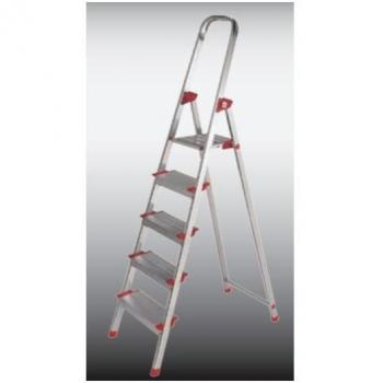 Escalera de Aluminio Tipo Tijera 8 Peldaños Altura 1.65m Modelo New Plus KTL 27781008