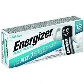 Pilas Alcalinas AAA Energizer Max Plus Eco Advanced 1.5V - Paquete de 20 unidades