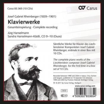 Josef Gabriel Rheinberger: Complete Piano Works
