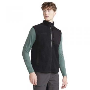 Craft Men's Black Fleece Pile Vest