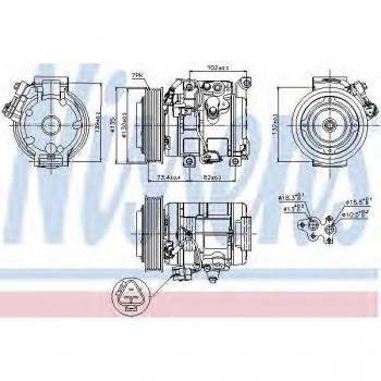 Nissens AC Compressor 89250