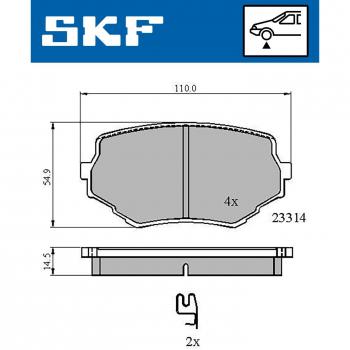 Pastillas de freno SKF VKBP 80531 A