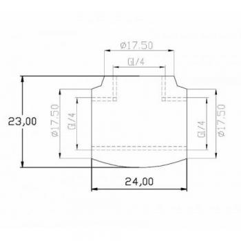 XSPC G1/4 Chrome Ball Valve Water Cooling Fitting