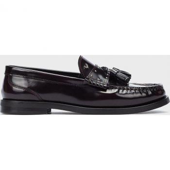 Mocasines de mujer Martinelli de piel con plantilla extraíble en color burdeos
