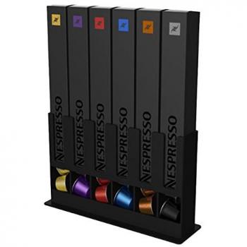 tavolaswiss Dispensador de cápsulas de Nespresso, Negro, 25x15x7cm
