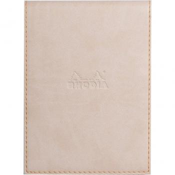 Rhodia 138105C - Funda porta-bloc + bloc - Rhodiarama - Cuadricula (5x5mm) Beige