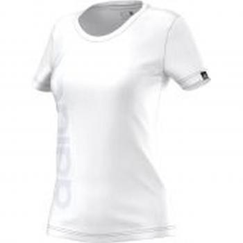 Adidas clear lineage camiseta para mujer color blanco talla 2xs