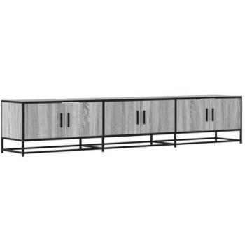 Mueble para TV de madera de ingeniería gris Sonoma 210x35x41 cm
