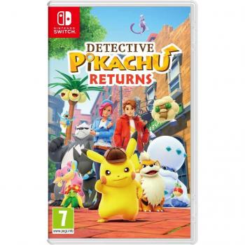 Detective Pikachu Returns - Juego para Consola Nintendo Switch, aventura de misterio, gráficos en 3D, personajes de Pokémon, resolución de acertijos, interacciones con NPCs, compatible con Nintendo Switch