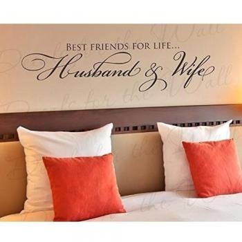 Best Friends For Life marido y wife-bedroom amor matrimonio Familia relación romántica couple-wall Quote art-vinyl adhesivo mural graphic-saying dormitorio Decor