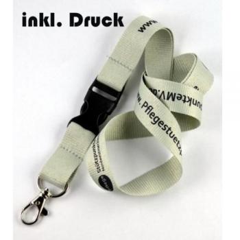 250 Piezas estampada Llaveros con Logo impreso en alta calidad Serigrafía de Poliéster plano tejido,individual completamente Según su deseo varios Anchos Incl. alta calidad Mosquetón metálico y - 2-color Serigrafía, 15 mm Bandbreite