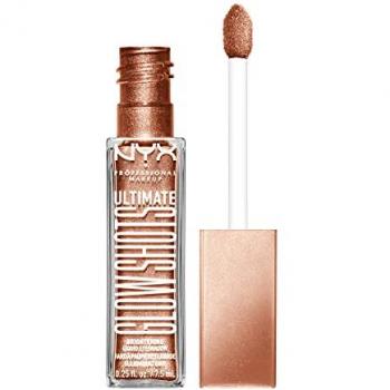 Ultimate Glow Shots Sombra De Ojos Líquida Con Brillo Tono 06 Golden Goji 7,5 Ml - Sombra de ojos líquida, larga duración (12 horas), sin grumos ni residuos, con vitamina C
