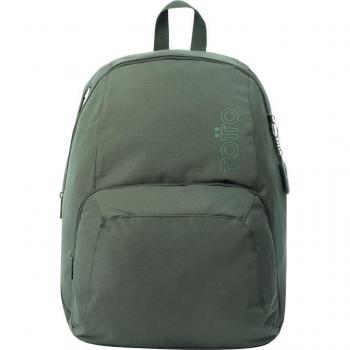 Mochila Totto Ometto Verde con Cremallera