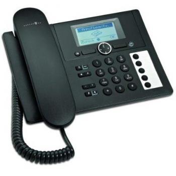 Teléfono analógico Telekom Concept PA 415 con Identificador de llamadas en color Negro.