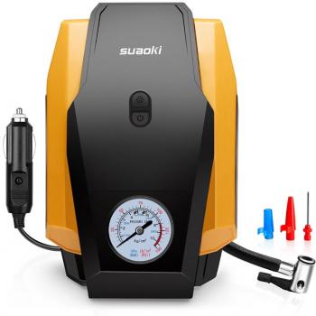 Suaoki - Compresor de aire, Bomba inflador portátil con luz