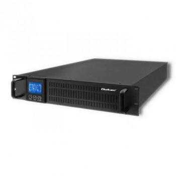 Zasilador Ininterrumpido UPS RACK Qoltec 3kVA 2400W con Pantalla LCD