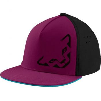 Gorra Dynafit Tech Trucker Cap rosa negro, tipo de producto: gorra, características: diseño trucker, color rosa y negro, logo de Dynafit