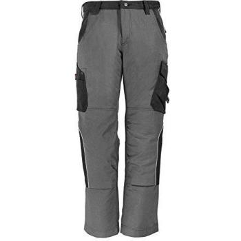 Pantalón de Trabajo FHB Bruno, 300 g/m², Talla 58, Gris/Negro