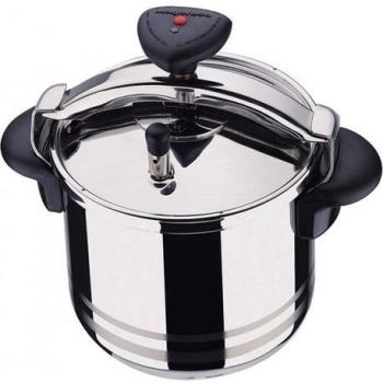 MAGEFESA INOXTAR Olla a presión rápida, Acero Inoxidable 18/10, Apta para Todo Tipo de cocinas, Incluido inducción