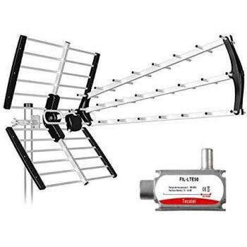 Tecatel ANT-BKM18B - Antena BKM triple plegable, color negro